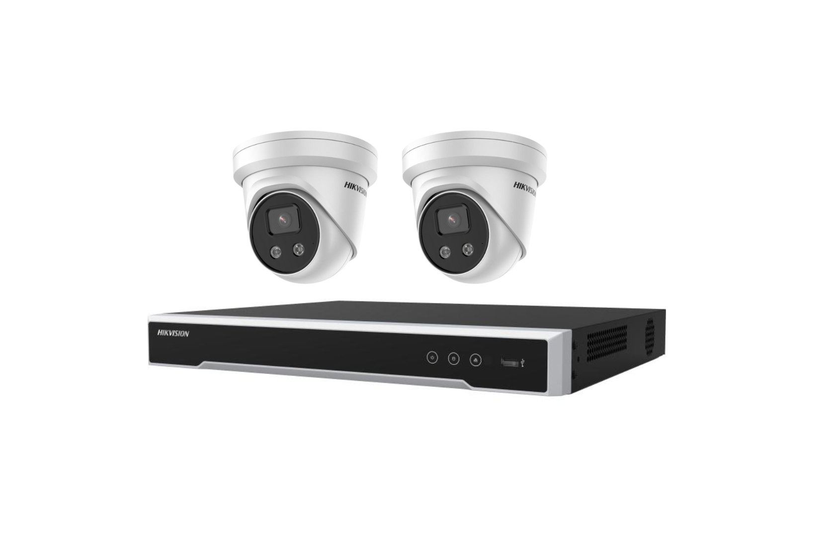Hikvision 6MP 4CH CCTV Kit: 2 Turret Cameras with AcuSense + 4CH PoE NVR Product vendor