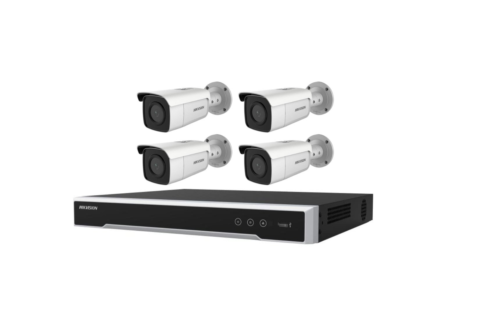 Hikvision 6MP 4CH CCTV Kit: 4 Bullet Cameras with AcuSense + 4CH PoE NVR Product vendor