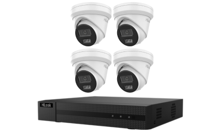 HiLook by Hikvision 8MP IPC-T282H-MU Acusense 4 x Camera 8CH NVR Turret Kit - Security Zone Online